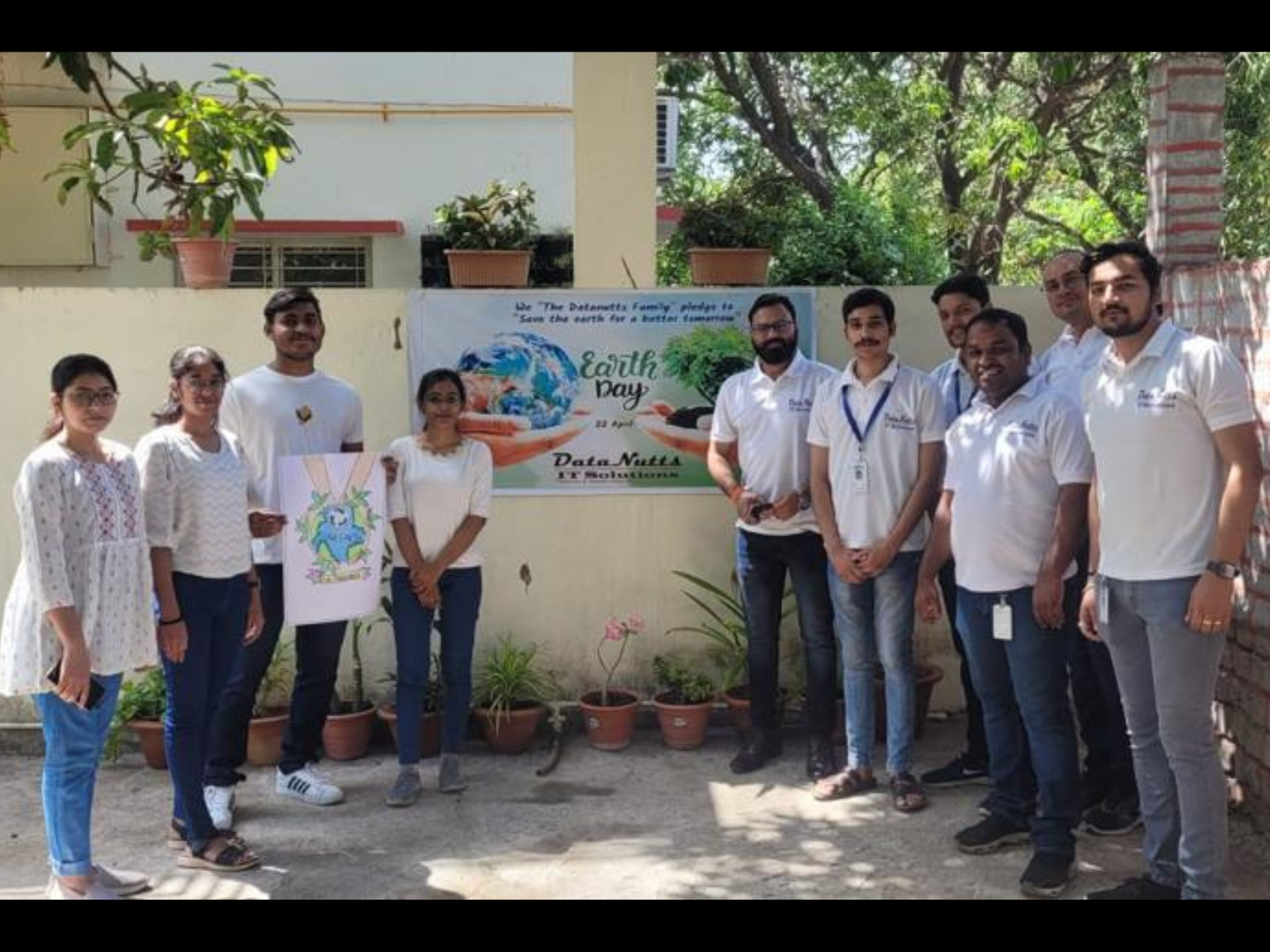 DataNutts celebrates Earth Day with creativity and commitment — together we pledge to save our planet.